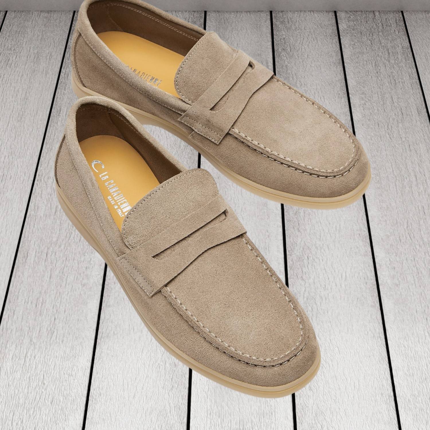 Klassiska Old Money Faux Läder Loafers för Män med Halkfria Sula | Geraldo