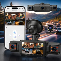 4 kanals dashcam med WiFi | Vägfyr