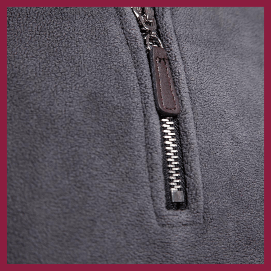 Herr Halvdraget Fleece Tröja | Mjuk och Bekväm Mellanskikt