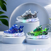 Blinkande dinosauriesneakers för barn | DinoGlöd