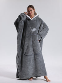 Oversized hoodie | Varm hoodie filt | Filt med ärmar | MysLuva