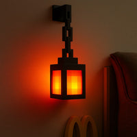 Pixel RGB Bordslampa | Trådlös Uppladdningsbar Nattlampa | För Gamingrum | Pixelglöd