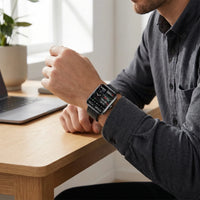 Smartwatch med aktivitetsmätare | Träningsklocka med pulsmätning | Pulsruta