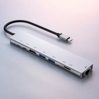 USB-C-hub med 8-i-1-funksjon | Portnav