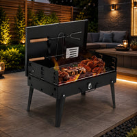 Vikbar portabel kolgrill | Vikglöd