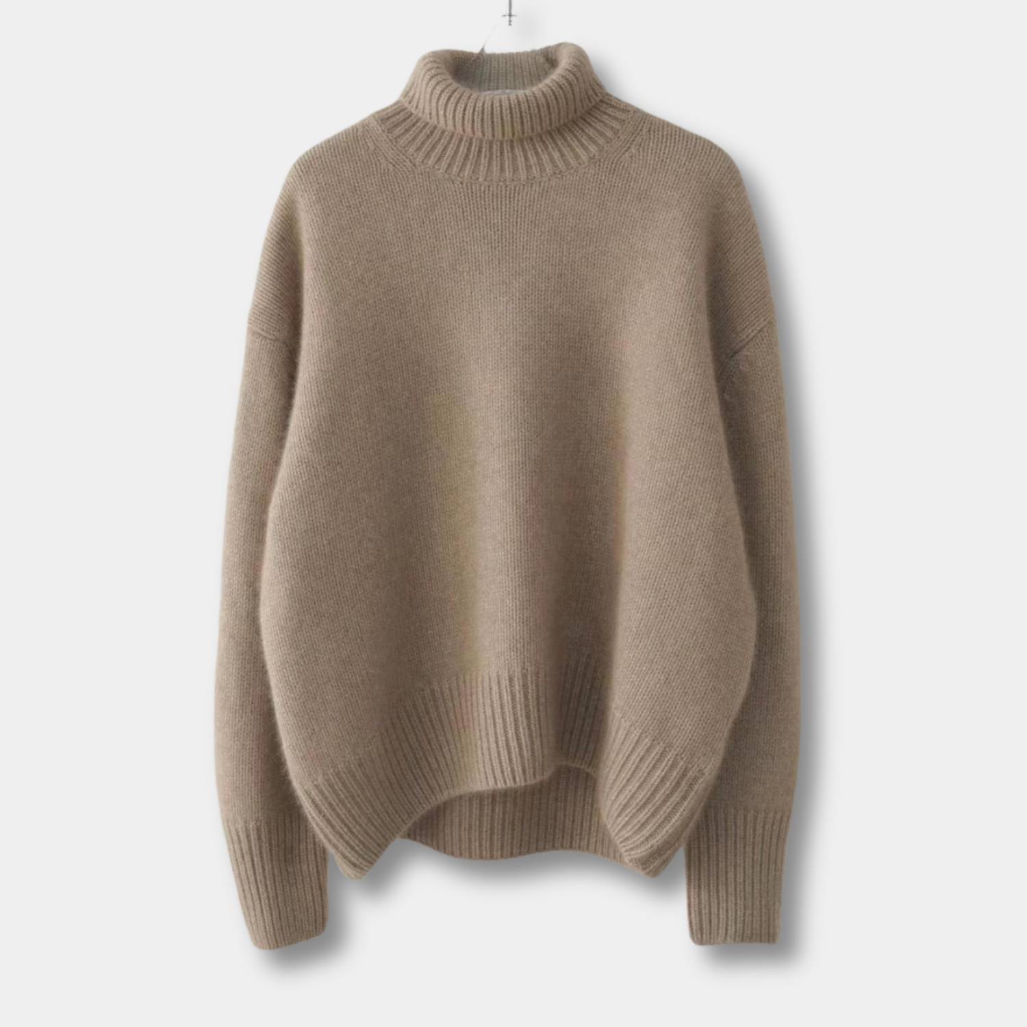 Kvinnors Lösa Turtleneck Tröja